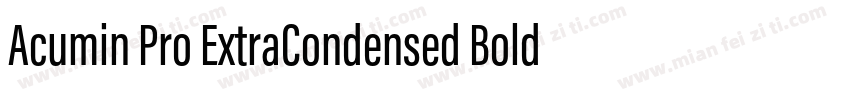 Acumin Pro ExtraCondensed Bold字体转换